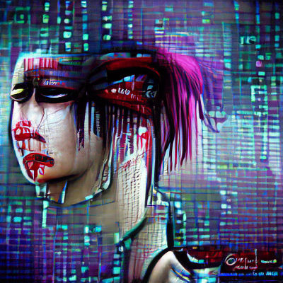 Abstract Digital Art Created From a Blank Prompt