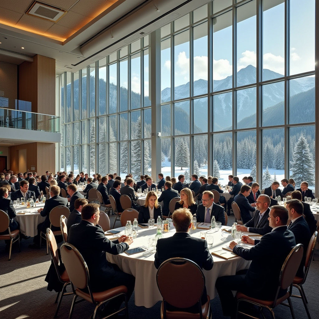 Conference at Snowbird Resort in Kinkade Style