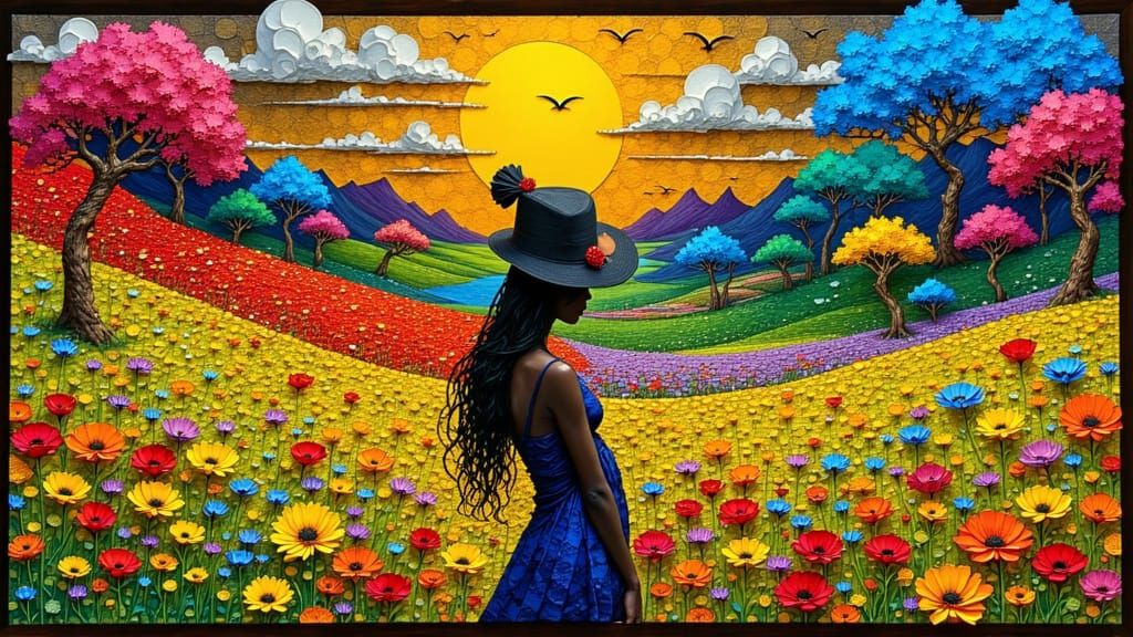 Gilded Art Nouveau Goddess Unveils Mystical Secrets