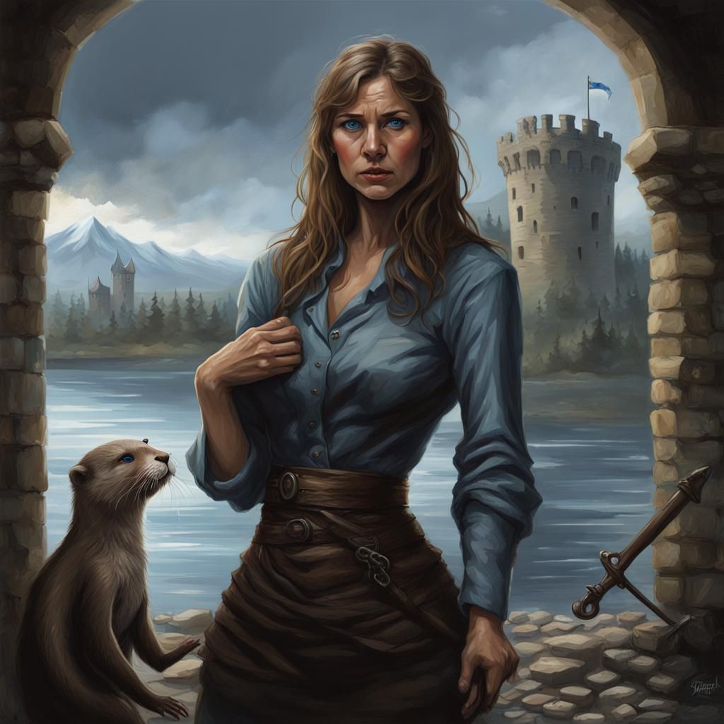 Otter, Woman, and War Castles: Sinister Fantasy Art