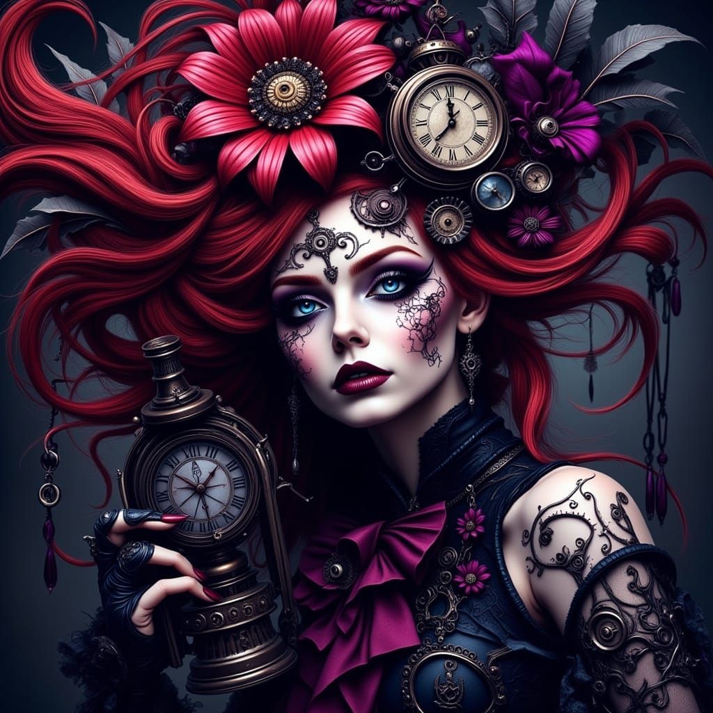 Steampunk Goddess of Time