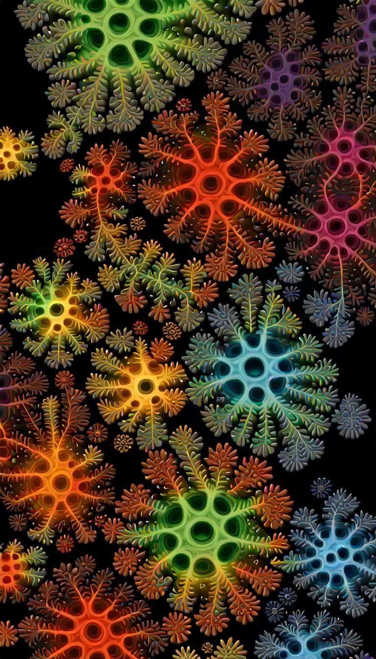 Prebiotic to Biotic Transition with Fractal Patterns