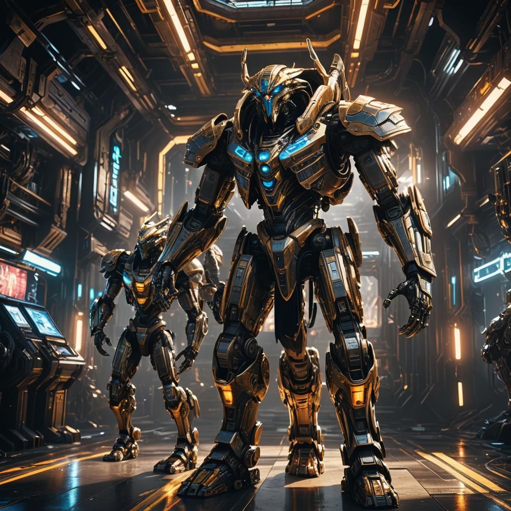 Thoth and Atlan in Sci-Fi Mech Ambiance