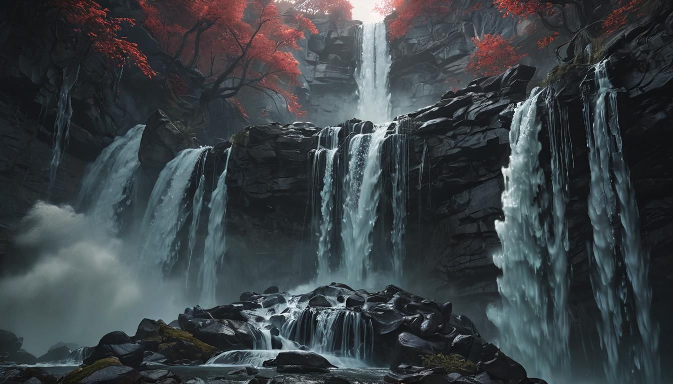 Horrifying Water Monster Emerges: Fractal Diffusion Art