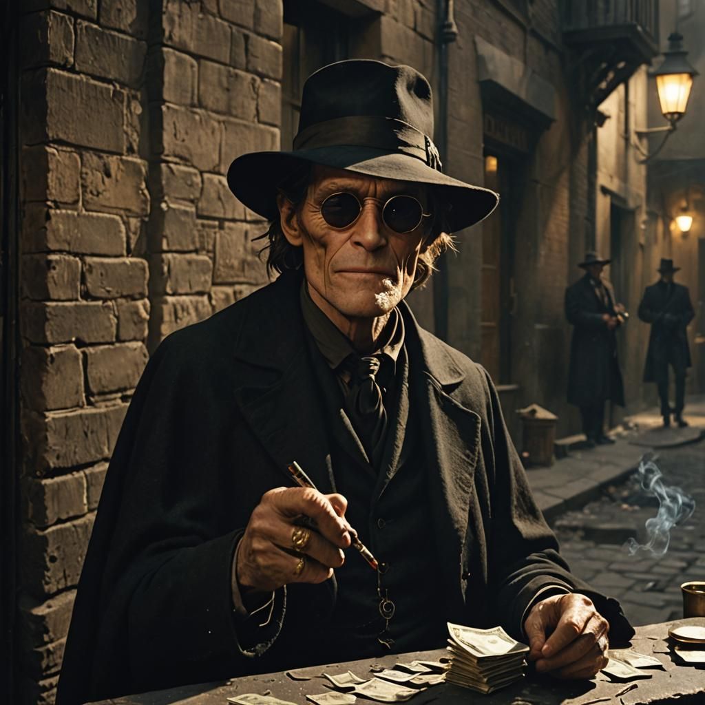 The Old Crow: A Cinematic Film Still