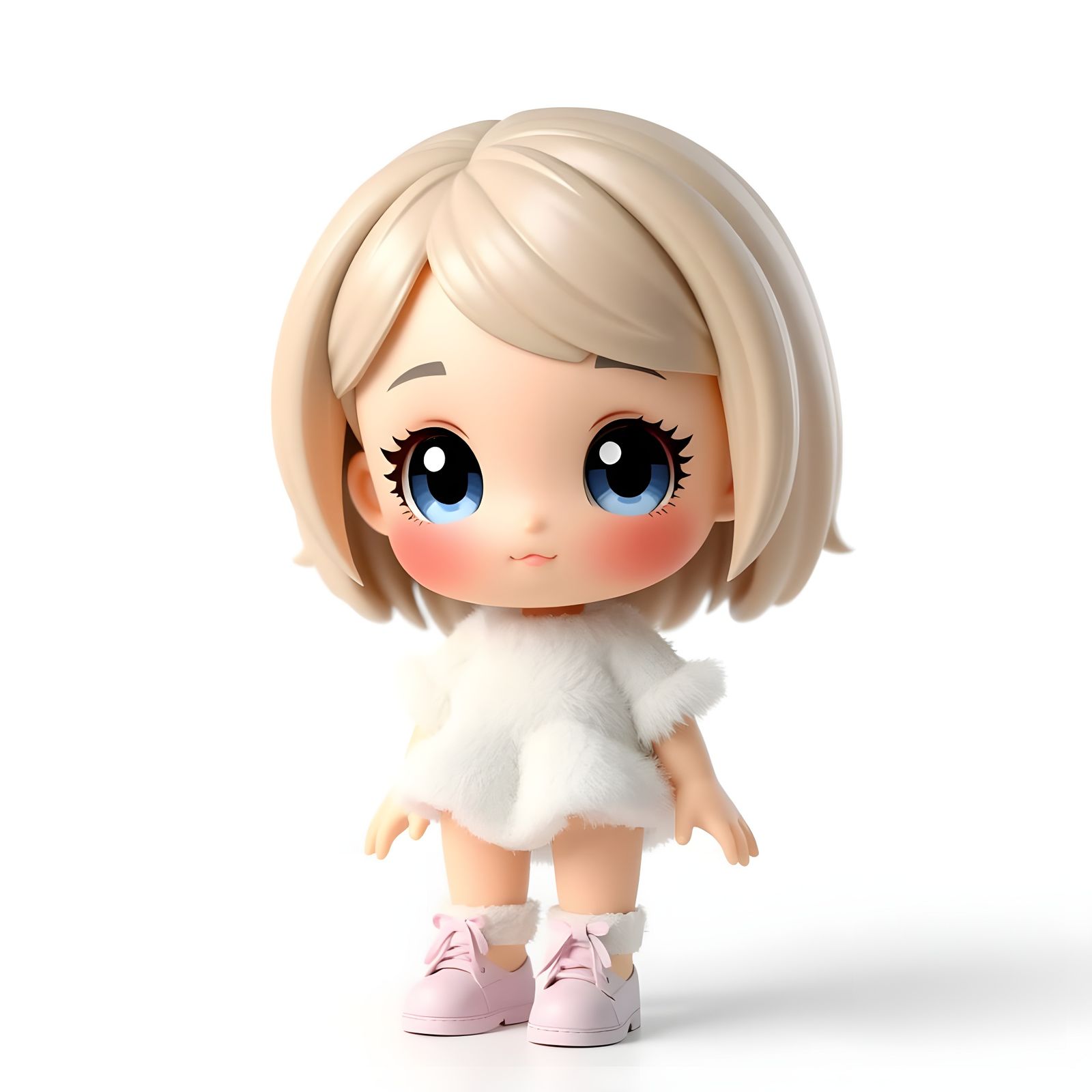 Chibi Girl in Trendy Summer Clothes