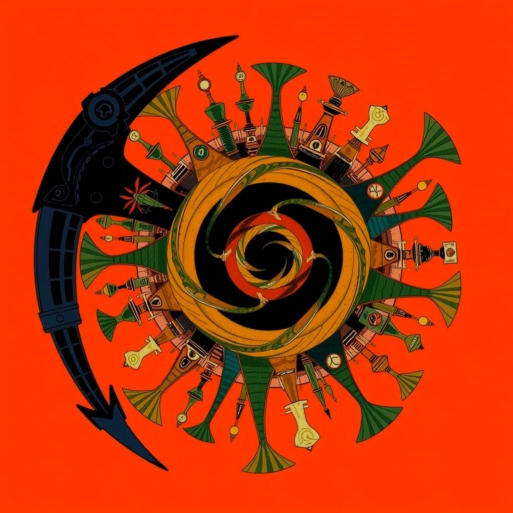 Abstract Spiral Motion and Rotation