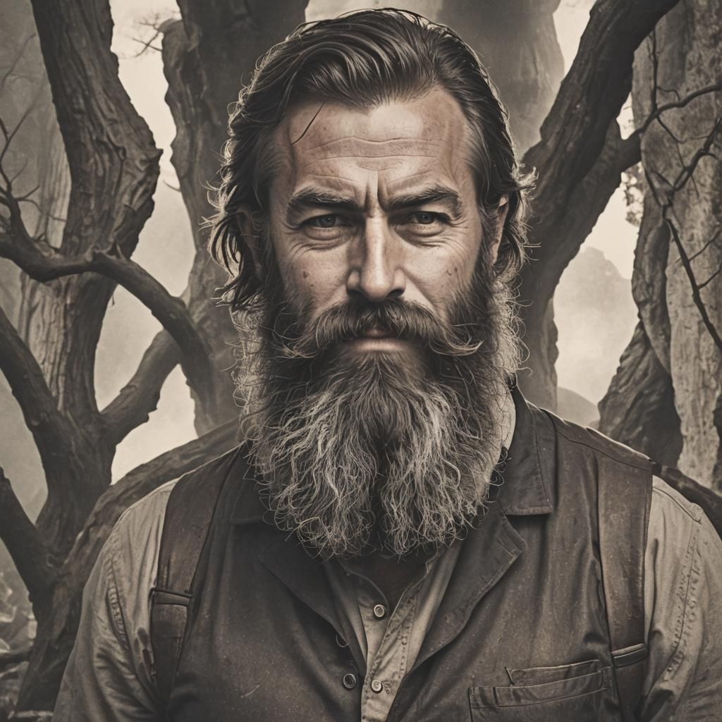 Magnificent Long Beard Portrait