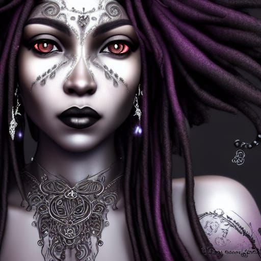 Radiant Black Raspberry Fairy Queen in Photorealism