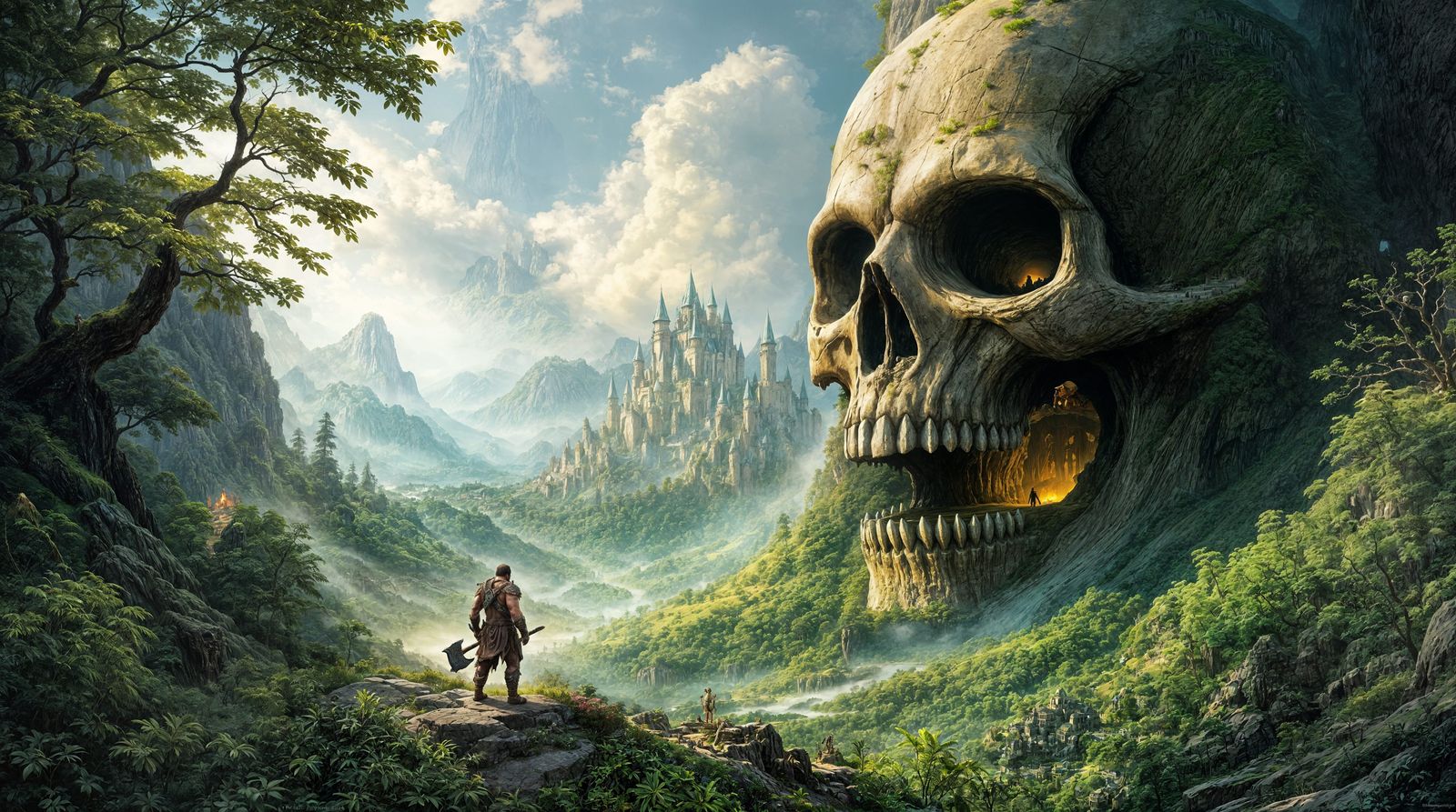 Ethereal Giants in a Lost City of Ancient Wonder