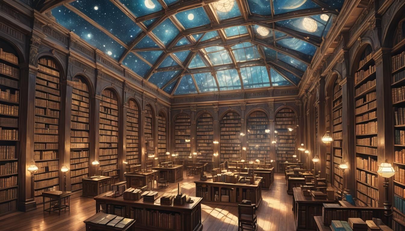 Luminescent Stars Light Ancient Vaporwave Library