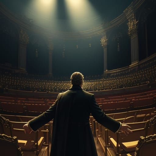 Ethereal Moment in Mozart's Magic Flute Cinematic Style