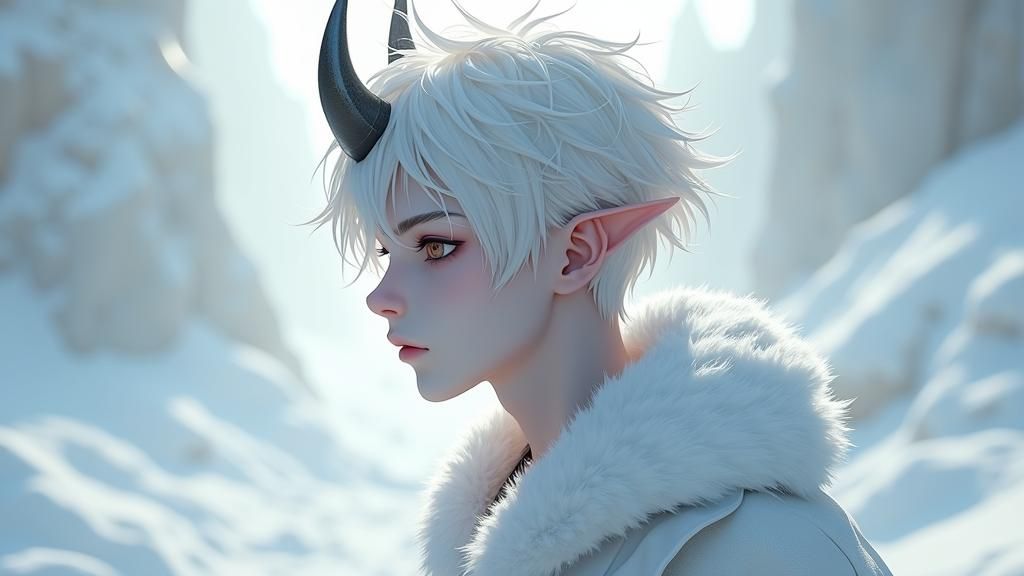 Icy Wight Demon in Anime Style