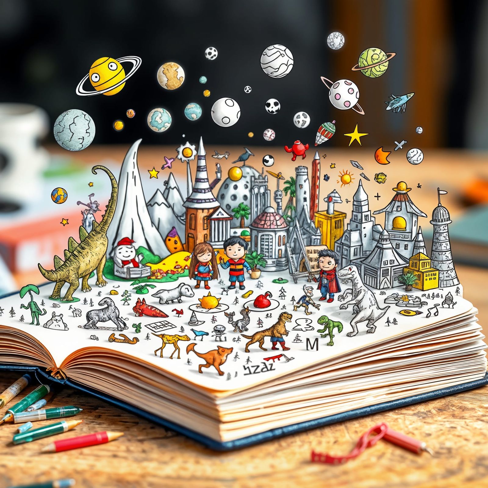 Classroom Boredom Doodles.