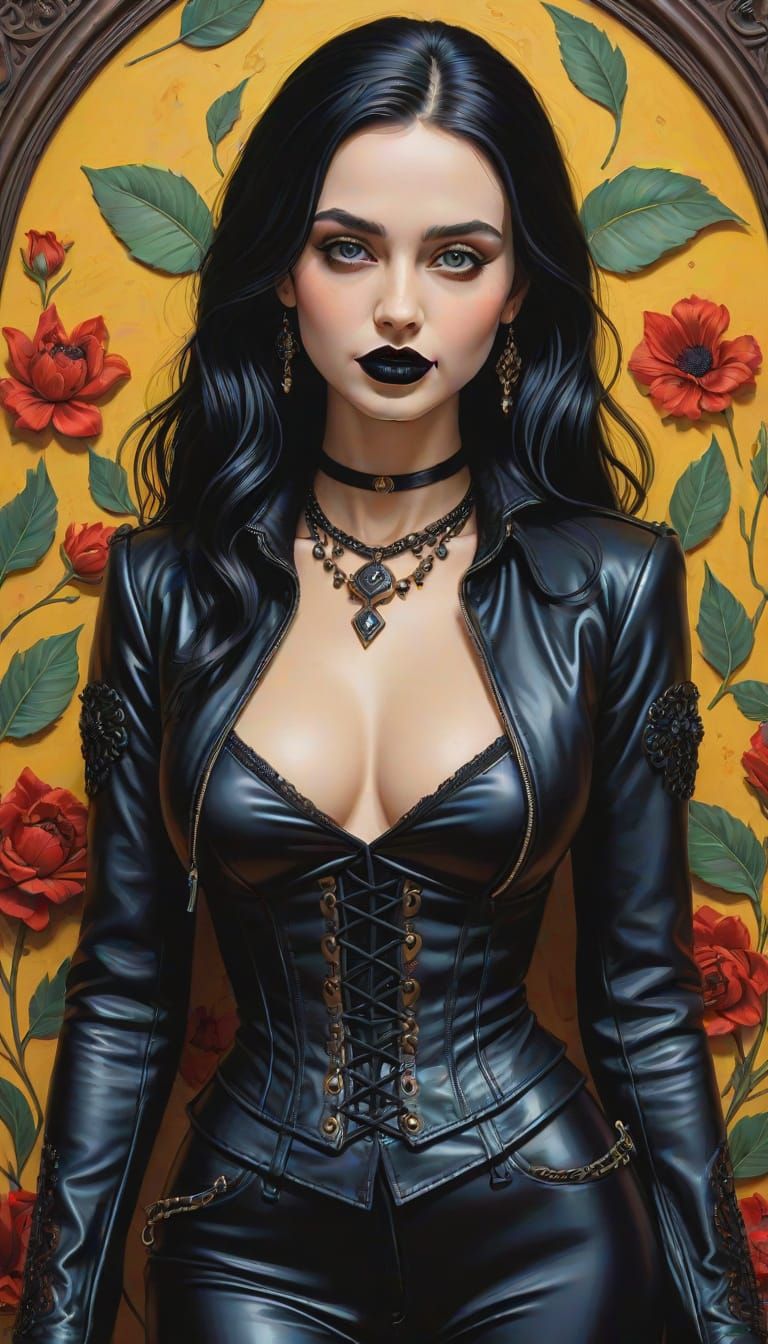 Attractive Gothic woman