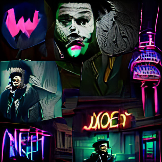Neon Night City: Creepy Aesthetic Architecture
