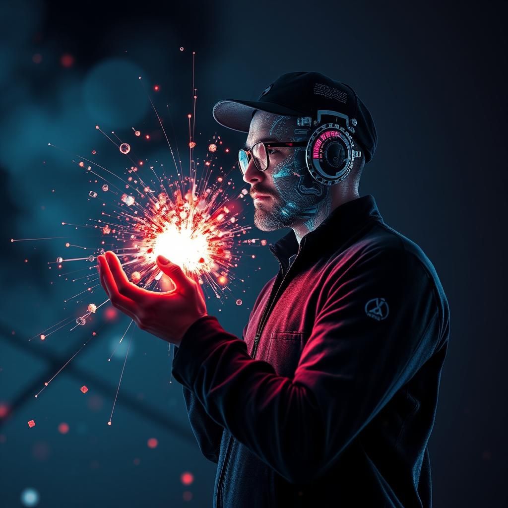 Biometric Engineer Contemplates Explosion Concept