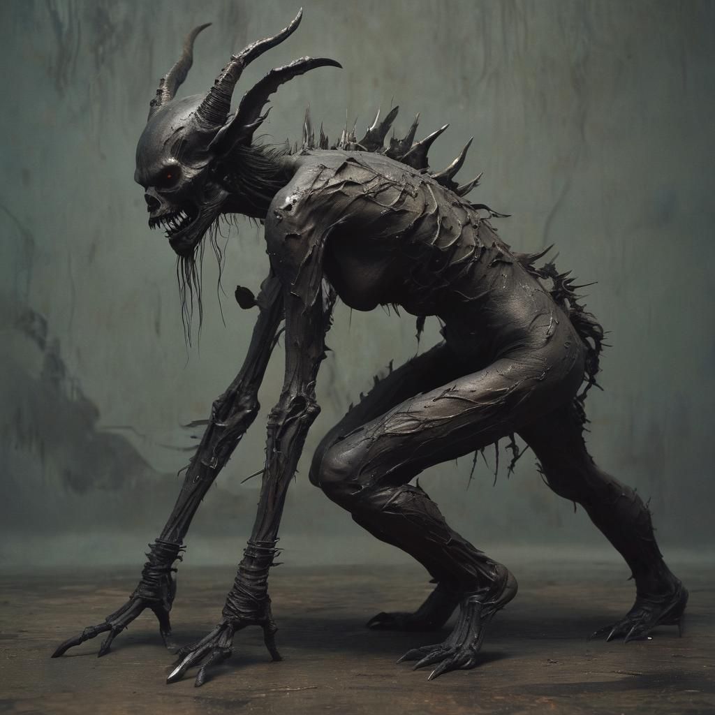 A photorealistic hyperrealistic image of a nanopunk, grungy,...