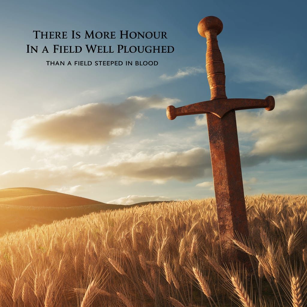 'THERE IS MORE HONOUR IN FIELD WELL PLOUGHED THAN A FIELD ST...