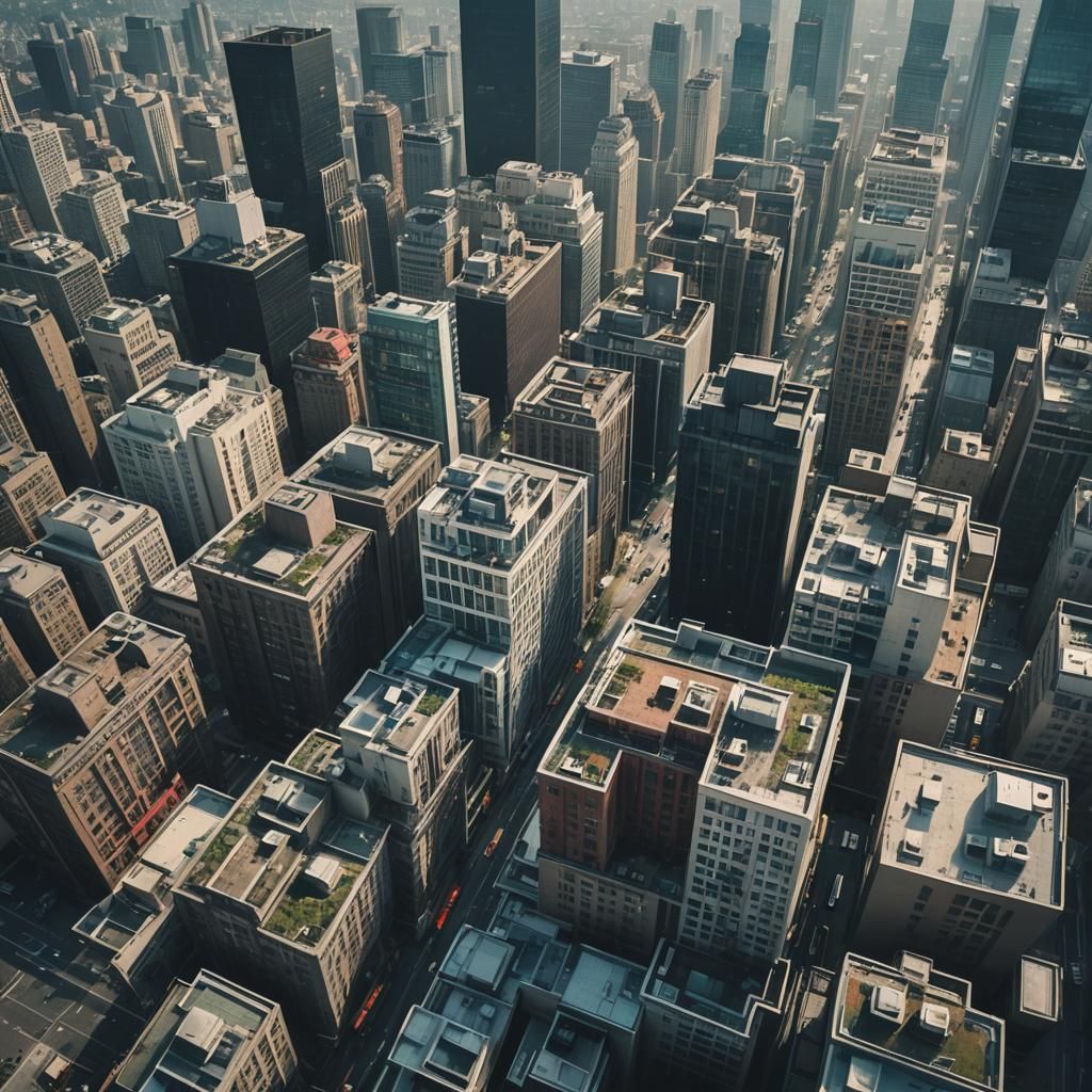 Futuristic Eco-Friendly Cityscape in Cinematic Style