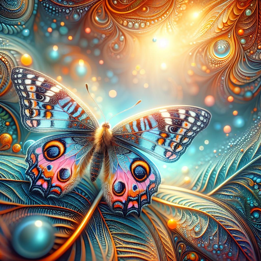 Stunning Butterfly in Hyper-Realistic HDR