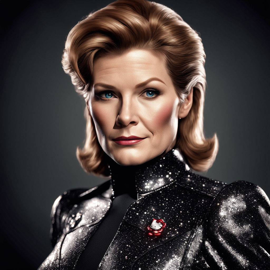 Moody Captain in Dark Hello Kitty Attire