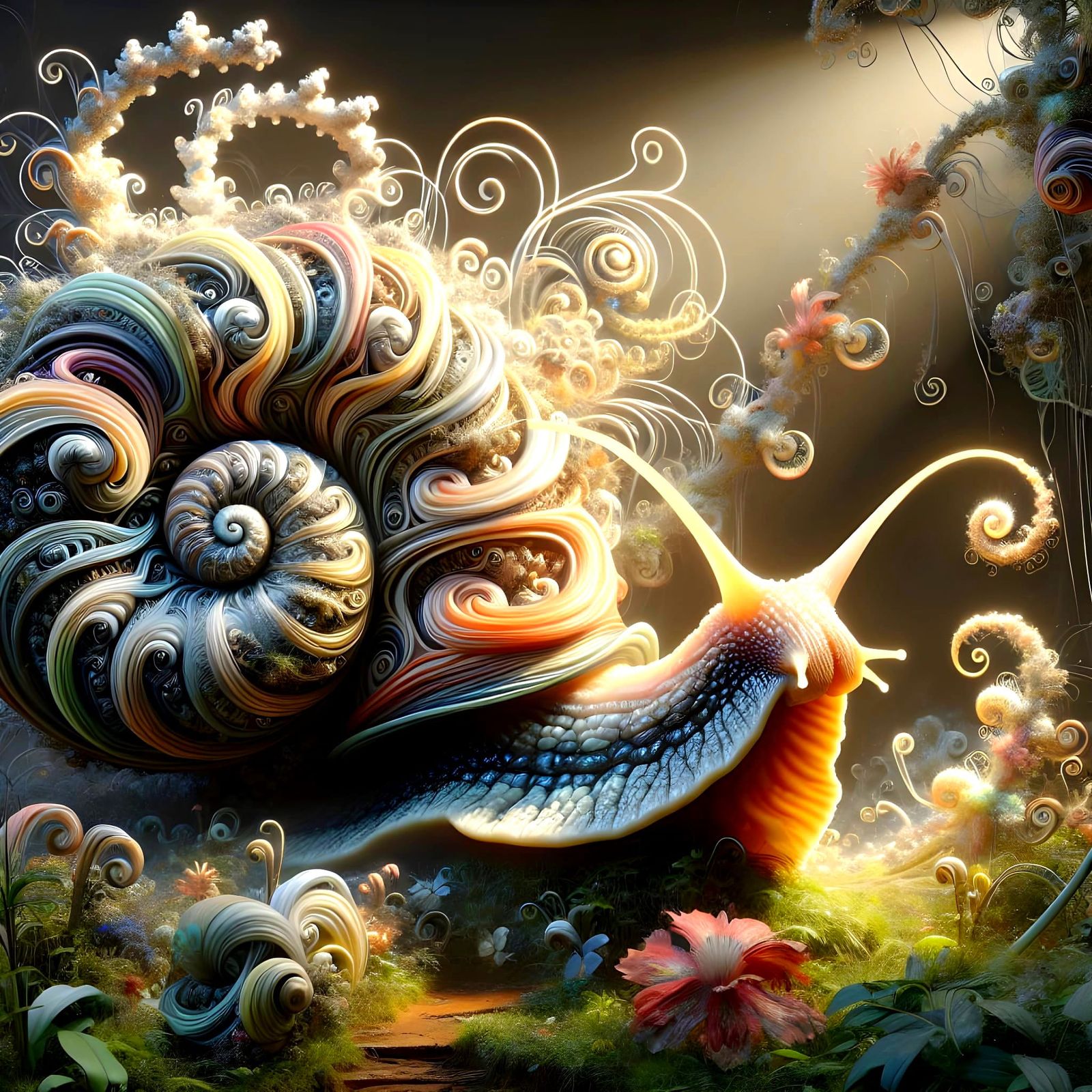 whimsical snail