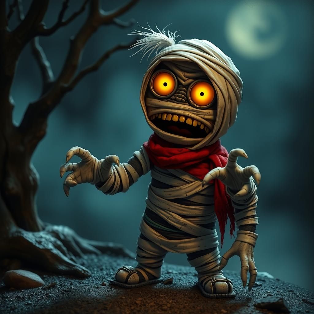 Pocket-Sized Mummy's Scary Attempt