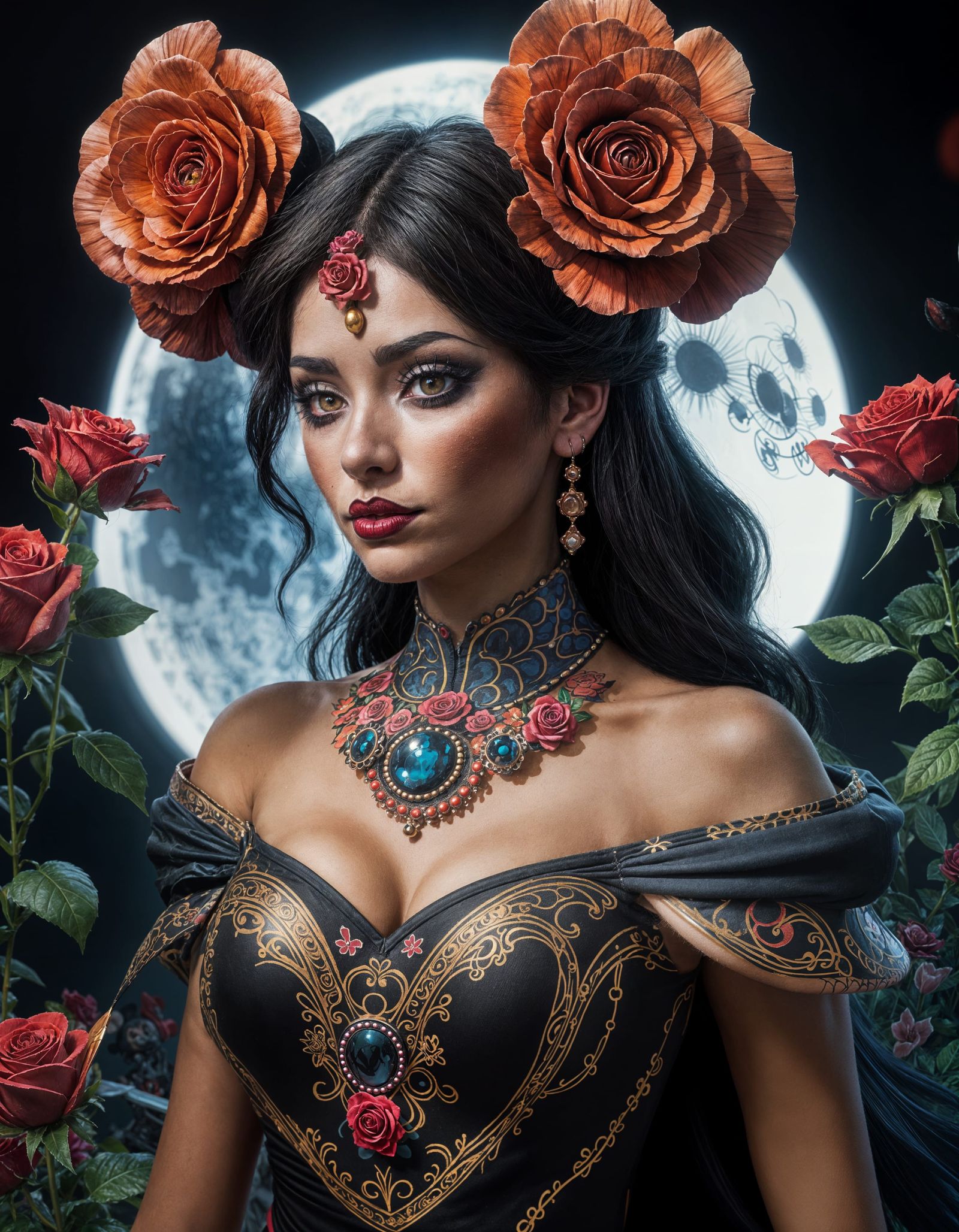 Gothic Whimsy: Catrina's Enchanted Night