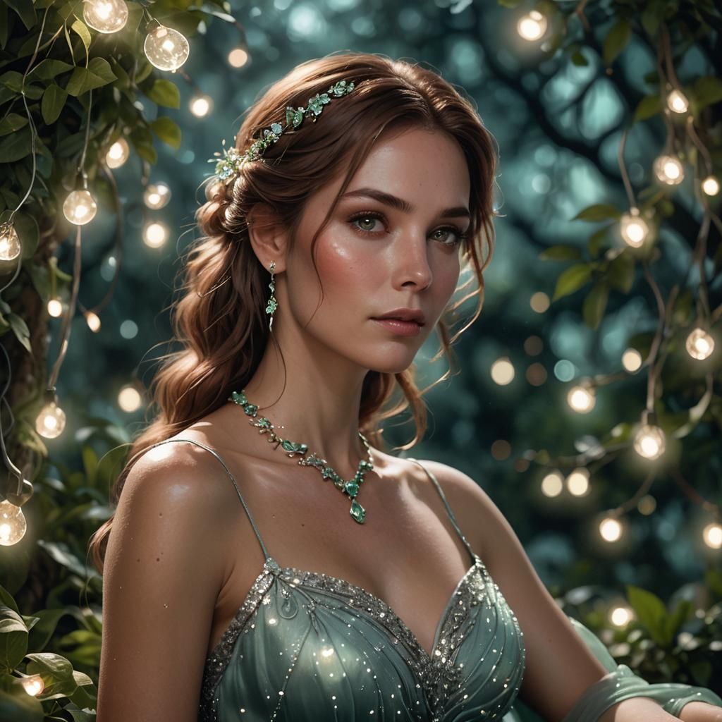 Ethereal Garden Portrait in Unreal Engine 5 Quality