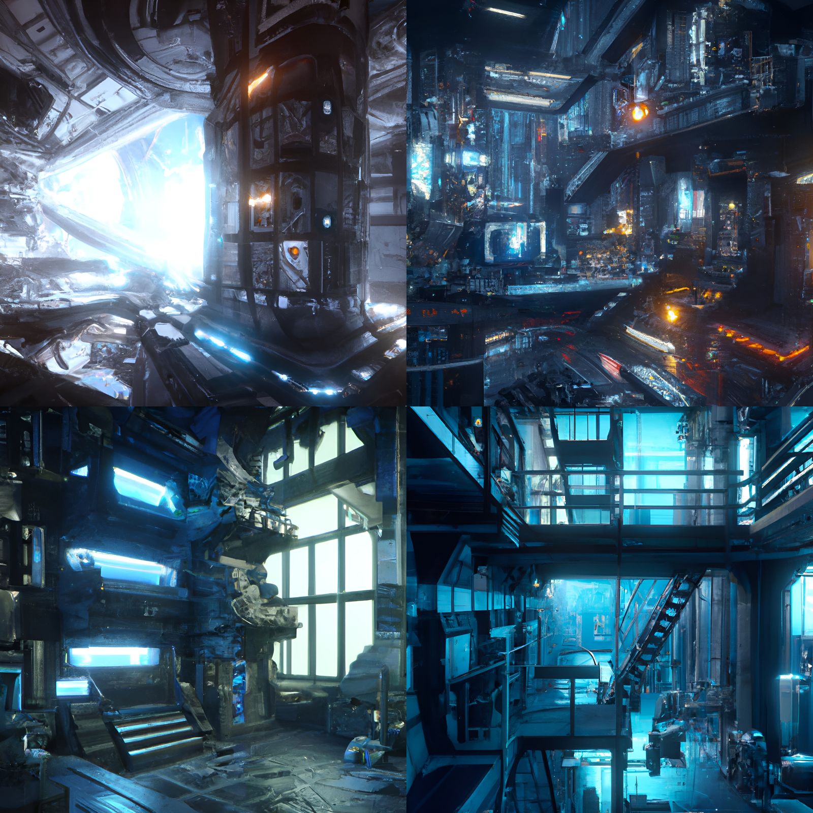 Cyberpunk Penthouse Interior: Detailed Futuristic Design