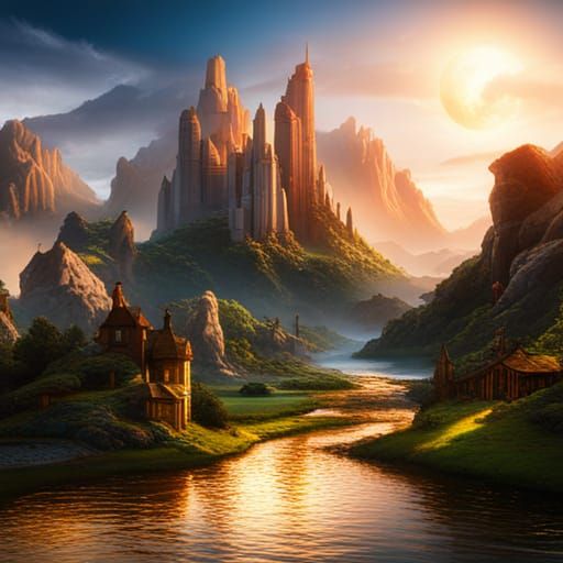 Fantastical World Record Attempt in Detailed Matte Painting