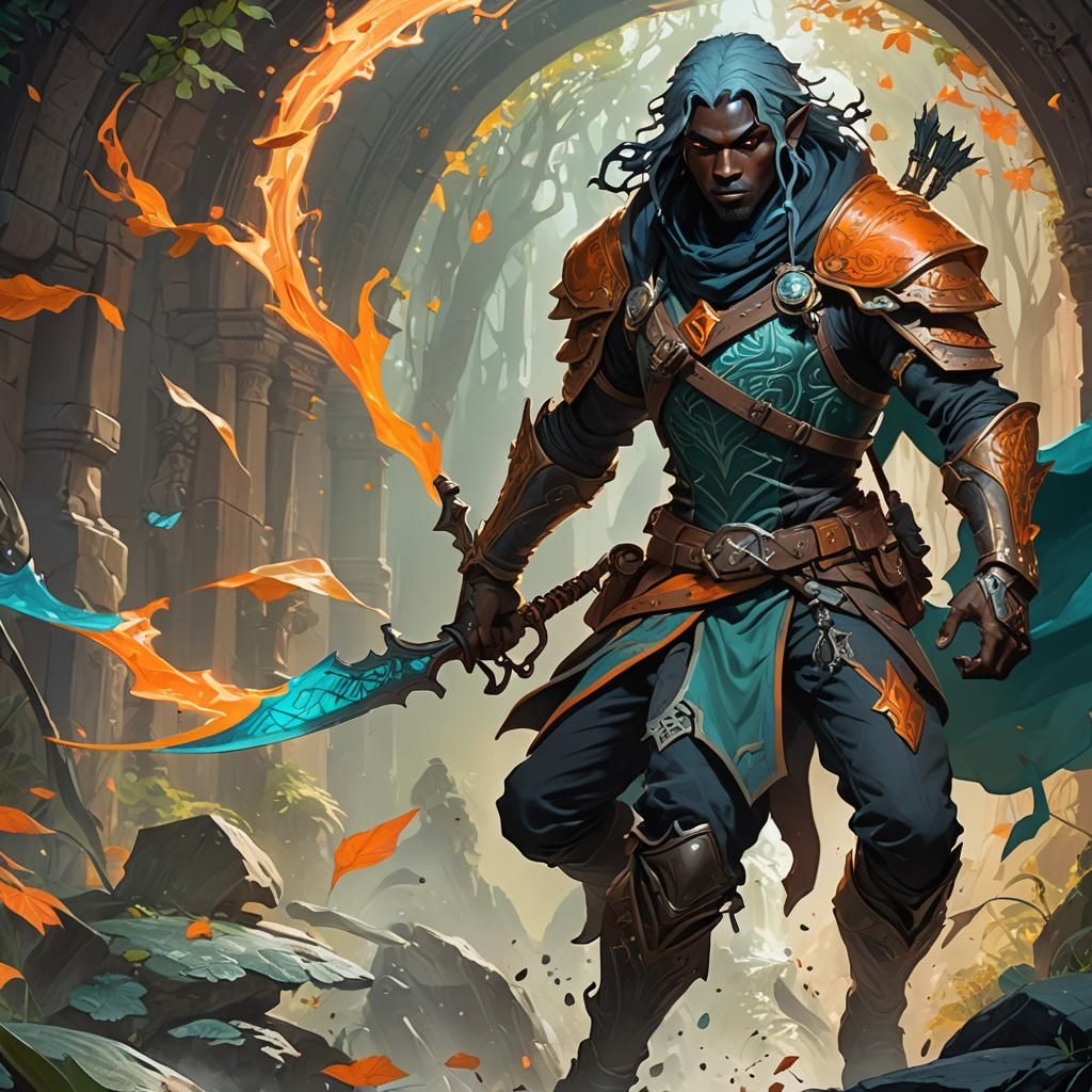 Detailed Drow Ranger Concept Art