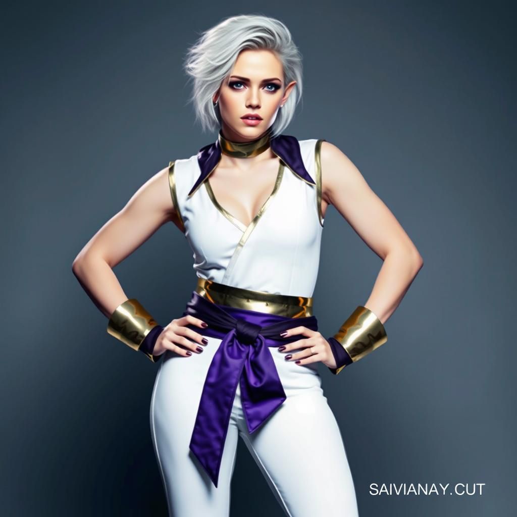 Hyperrealistic Nero as DBZ Character in Composite Photo