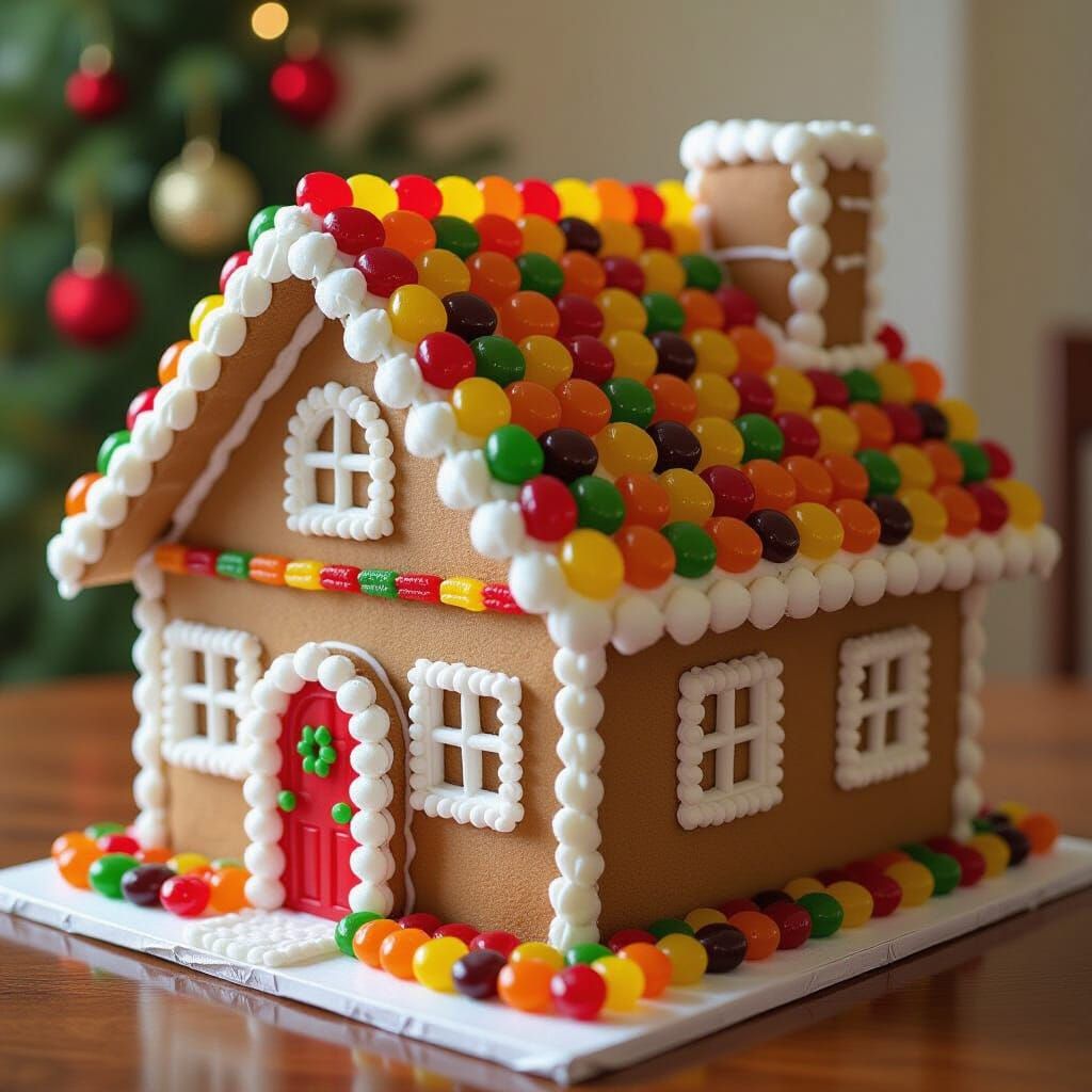 Jelly Bean Gingerbread House