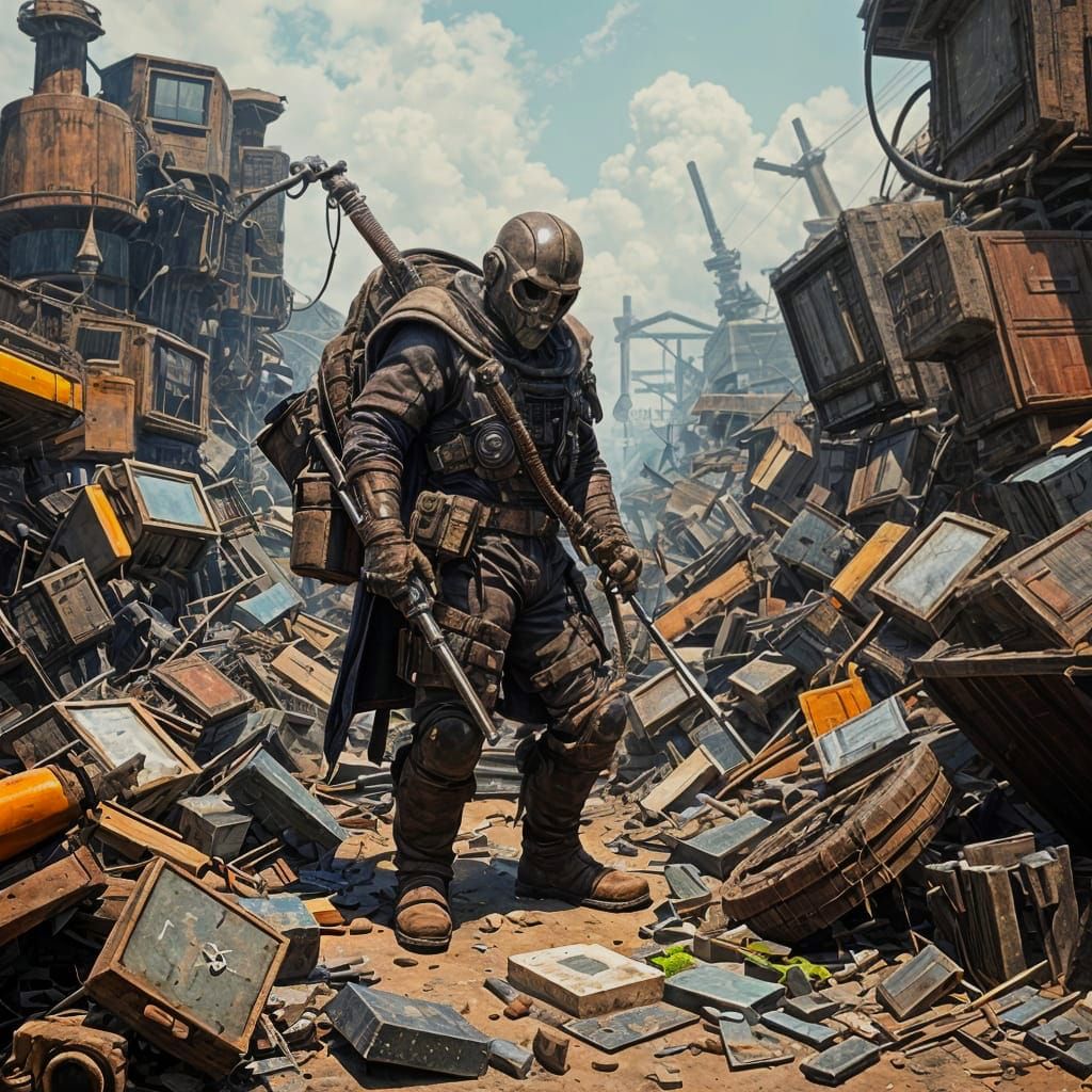 AI Generated Image of a Scraphead