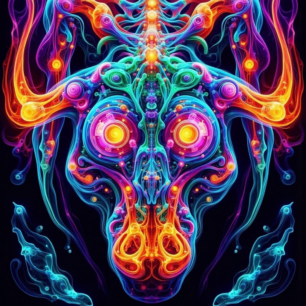 Abstract AI-Generated Design with Unique Textures