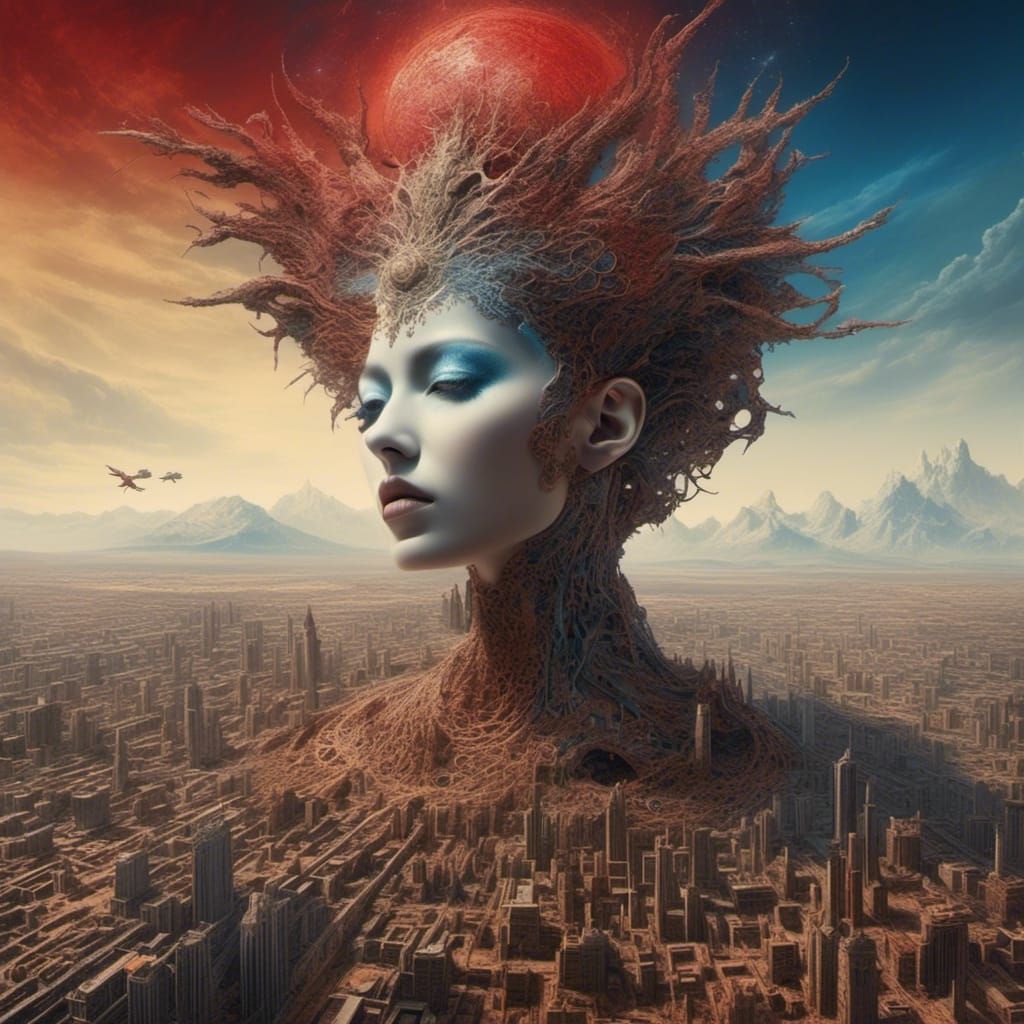 Abstract Geometric Forms in Digital Art