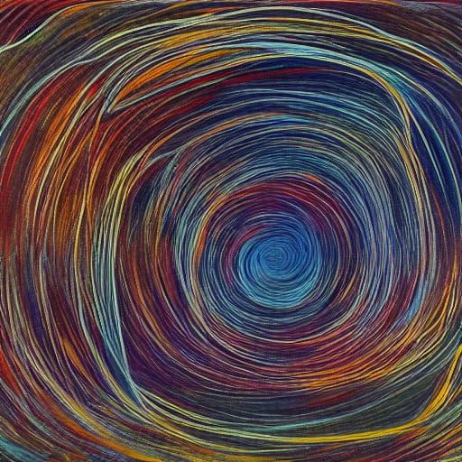 Humanity as a Unified Continent, Surreal Digital Painting