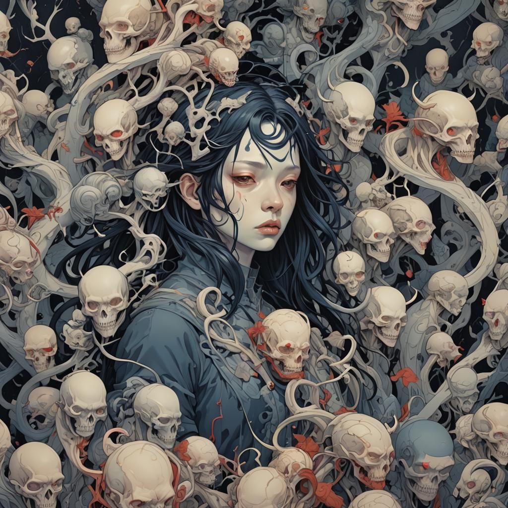 Grimdark Image in James Jean Style