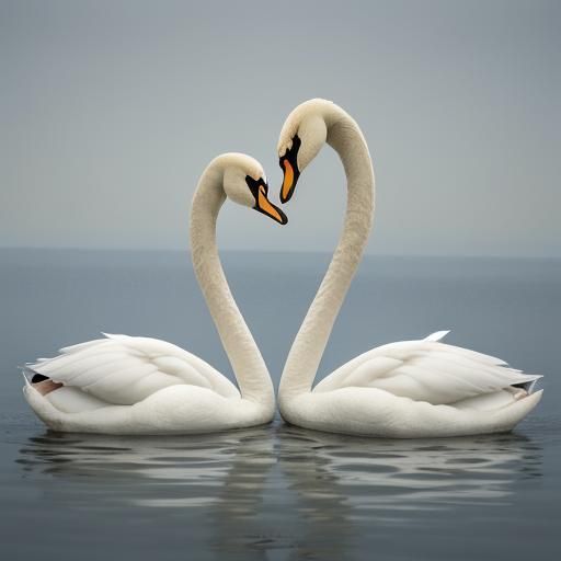 Elegant Swans Generated by AI