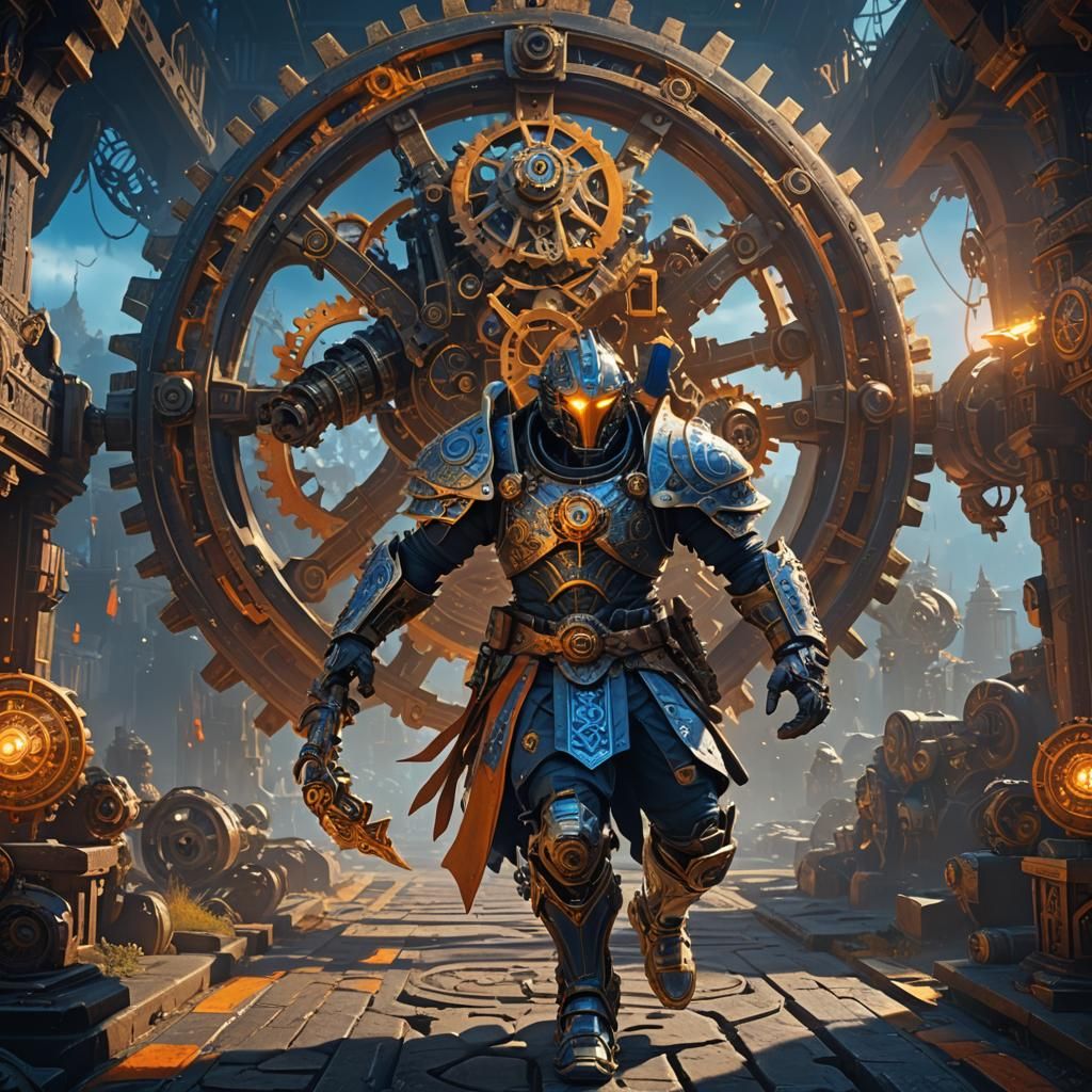 Warrior Arriving at Zero Point: Fantasy Concept Art