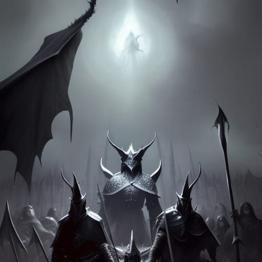 Witch-king of Angmar in Dark Fantasy Style