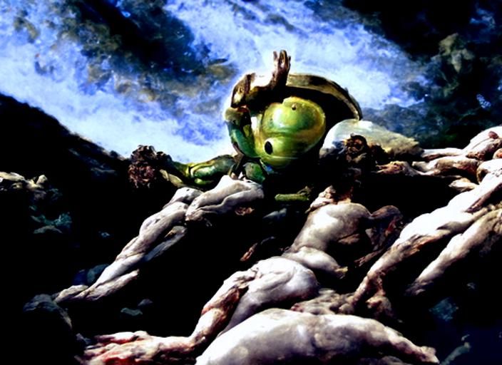 Triumphant Aliens in the Fall of Man