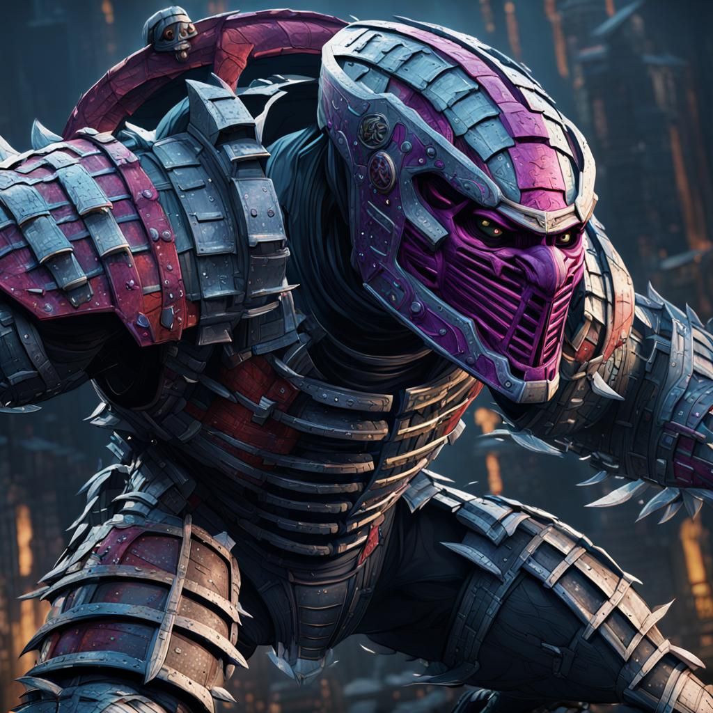 TMNT Shredder Detailed Matte Painting