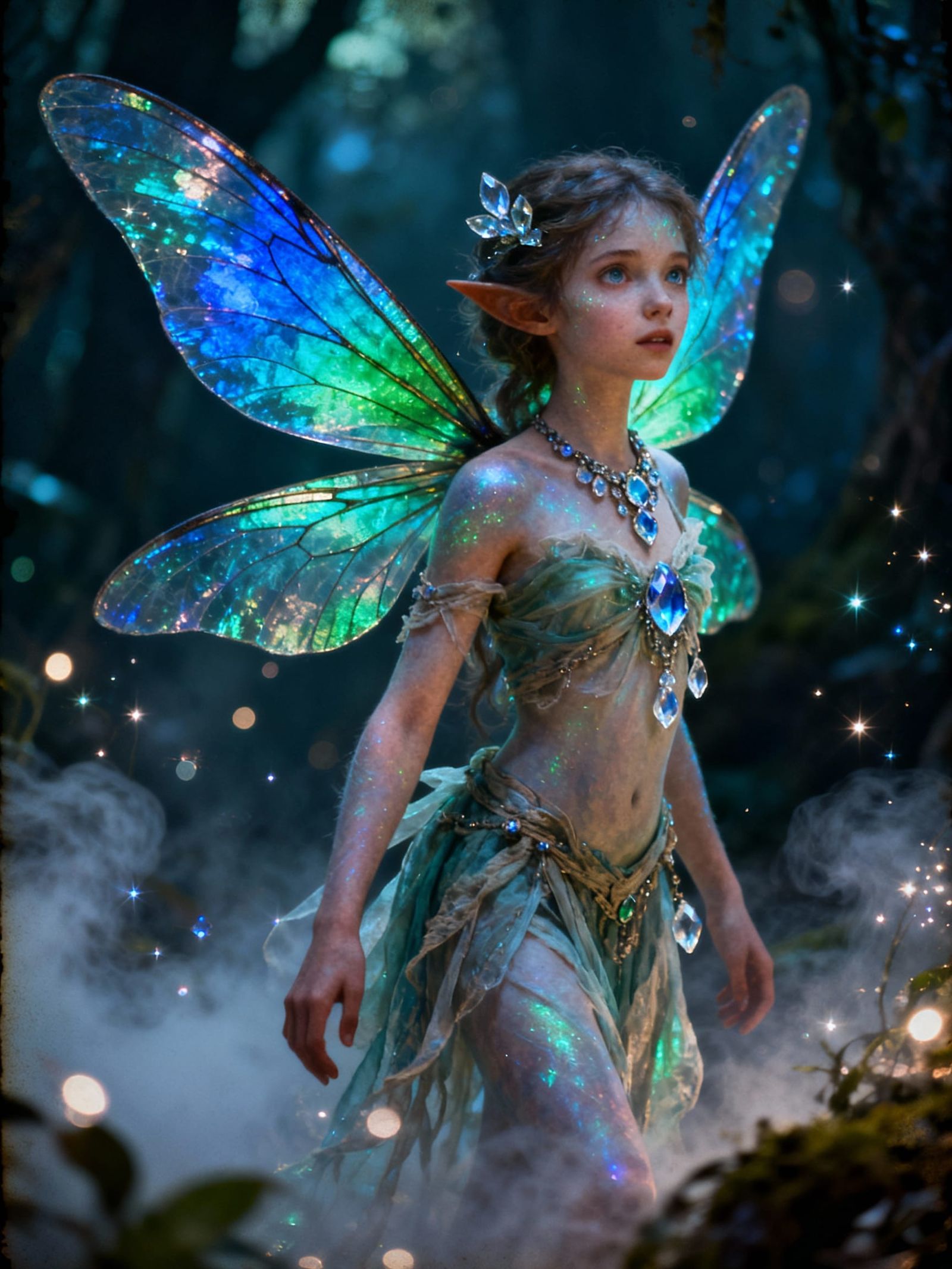 Ethereal Fairy With Shimmering Dragonfly Wings
