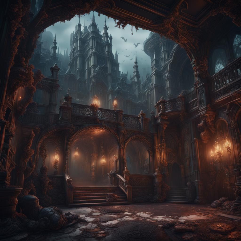 Fantastical Ghostly Presence in Detailed Matte Painting