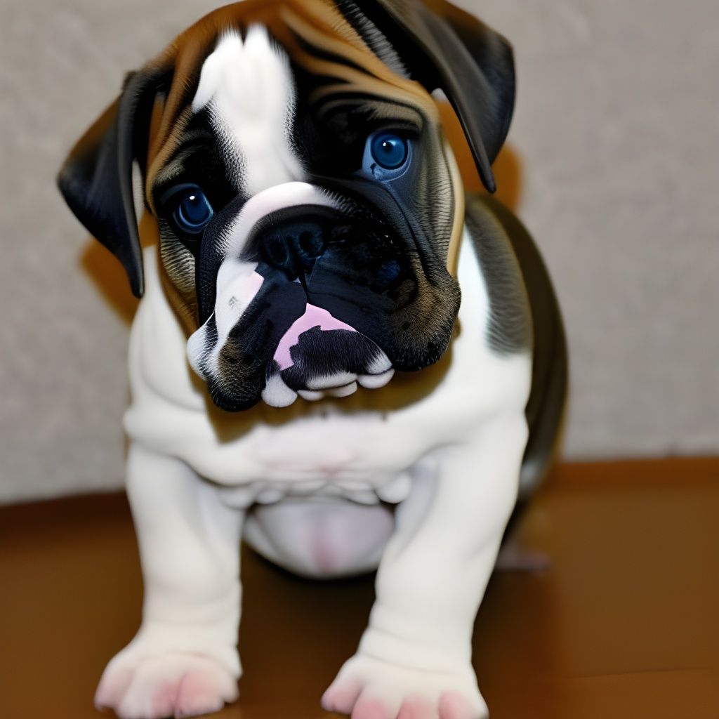 Cuteness Olde English Bulldogge puppy in the world