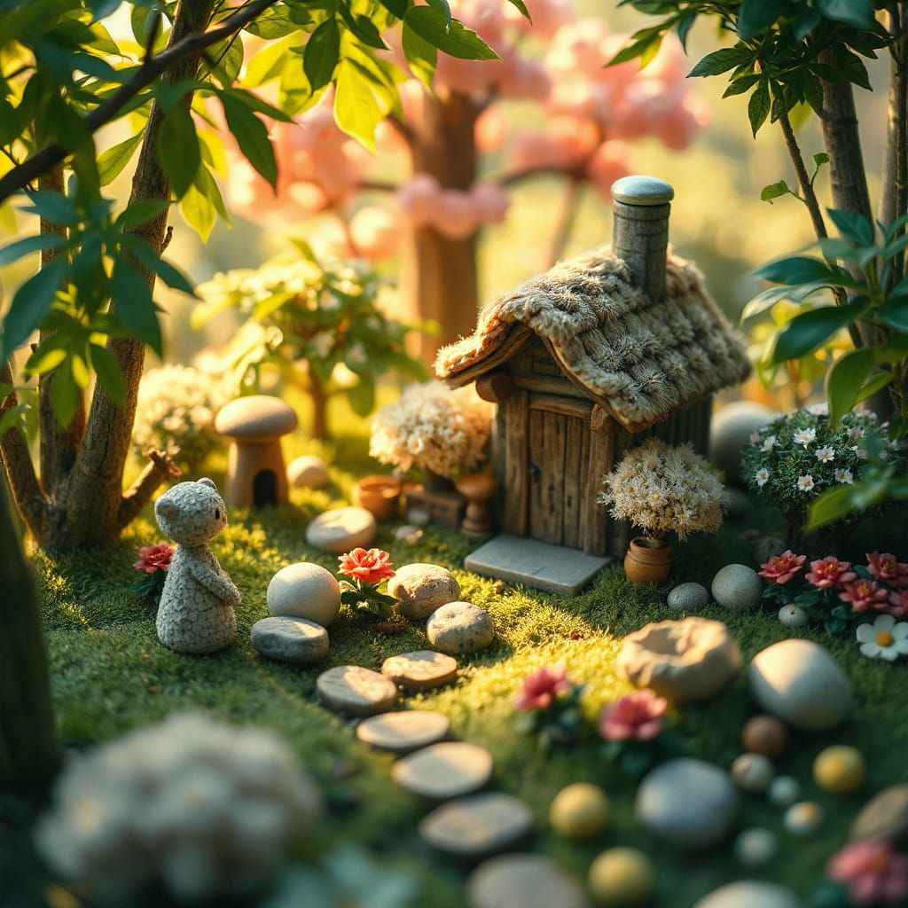 Miniature Wonderland Garden in Studio Ghibli Style