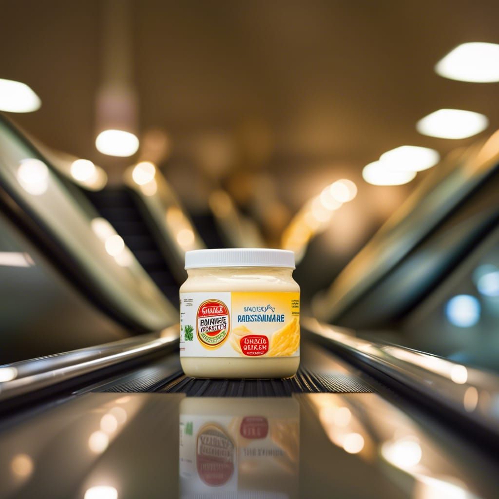 Mayonnaise on Escalator: Professional Photography